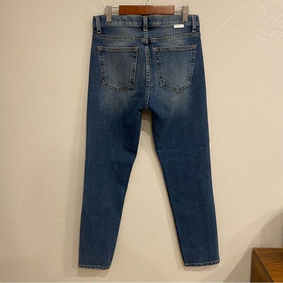 Anthropologie Boyish Blake Mid Rise Cropped Skinny Jeans in Philadelphia Story - Picture 7 of 14